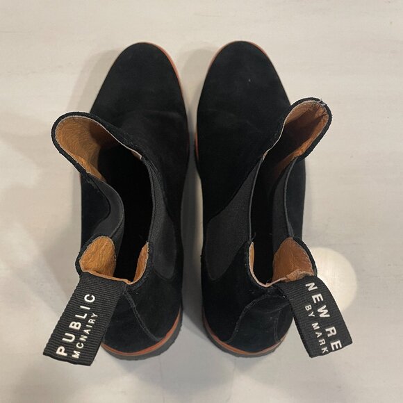 New Republic By Mark Mc Nairy Sonoma Chelsea Boots Black Tan Size US 9.5 EU 42.5 - Picture 4 of 7